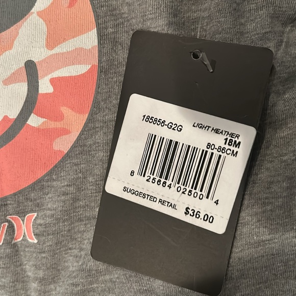 Hurley Top for Girls Size 18M - NWT - Picture 4 of 6